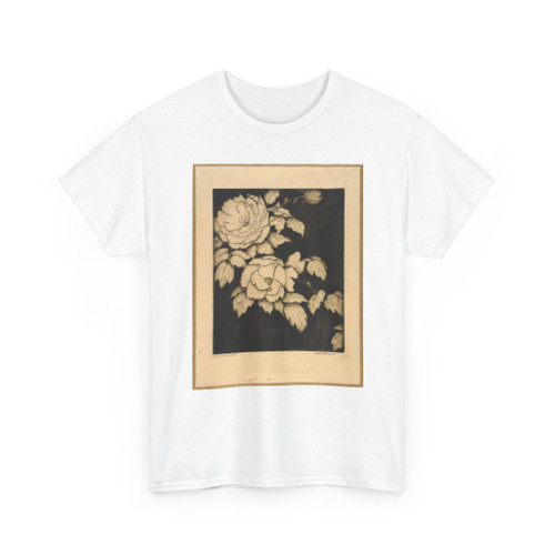 Bertha E. Jaques, born Covington, OH - Japanese Peonies - ca. 1933 - T-Shirt