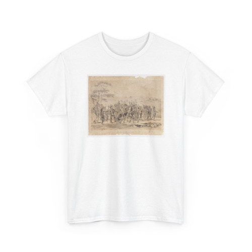 George Catlin, born Wilkes-Barre, PA - Archery of the Mandans-no. 24 - unknown - T-Shirt