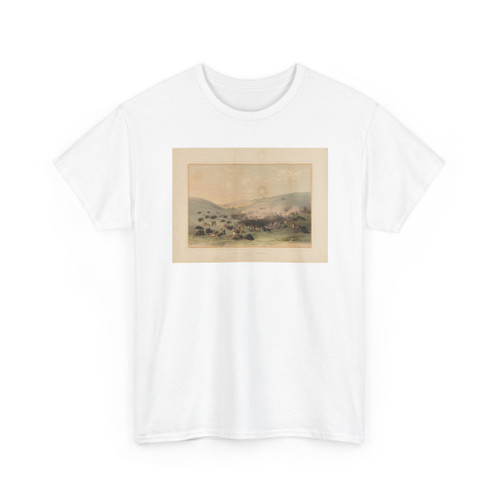 George Catlin, born Wilkes-Barre, PA - Buffalo Hunt Surround-no. 9 - unknown - T-Shirt