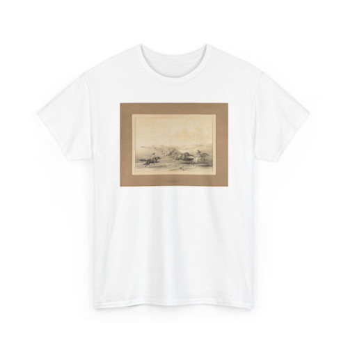 George Catlin, born Wilkes-Barre, PA - Indians Hunting Buffalo-no. 29 - unknown - T-Shirt