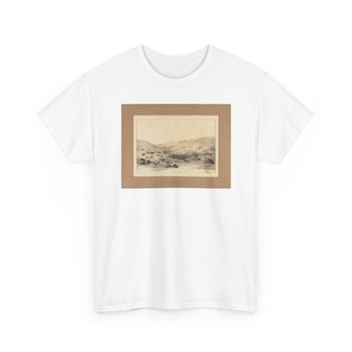 George Catlin, born Wilkes-Barre, PA - Indians Surrounding Buffalo-no. 9 - unknown - T-Shirt