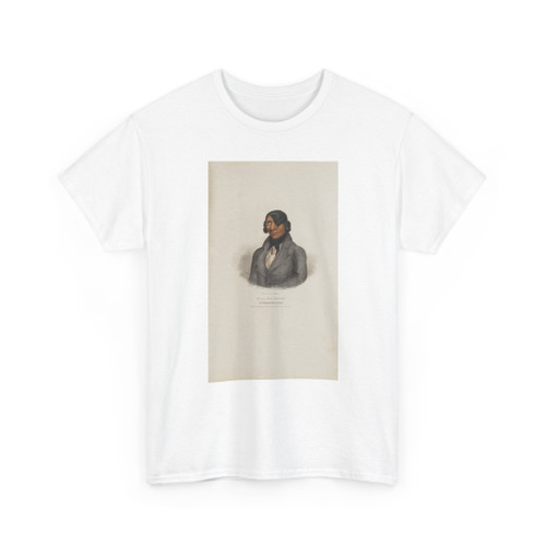James Otto Lewis, born Philadelphia, PA - WAA-BA-SHAW; A Celebrated Sioux Chief, from The Aboriginal Portfolio - 1835 - T-Shirt