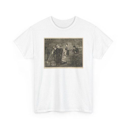 Winslow Homer, born Boston, MA - A Country Store-Getting Weighed, from Every Saturday- A Journal of Choice - 1871 - T-Shirt