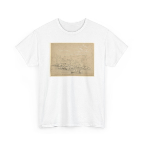 Daniel Huntington, American, 1816–1906 - View of Moat Mountain from Wildcat Brook, Jackson, New Hampshire, Looking - September 11, 1854 - T-Shirt
