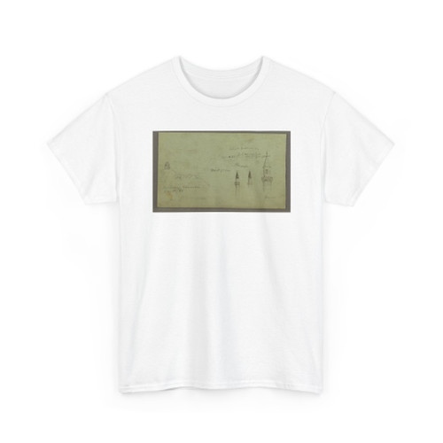 Frederic Edwin Church, American, - Architectural Sketches, Damascus, Syria - May 1, 1868 v3 - T-Shirt