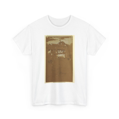 Frederic Edwin Church, American, - Architecture Sketch, Visp, Switzerland - August 1868 v2 - T-Shirt