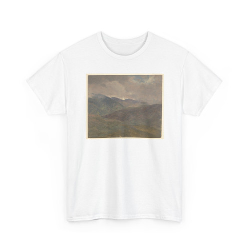 Frederic Edwin Church, American, - Blue Mountains and Gray Clouds, Jamaica - May–September 1865 v1 - T-Shirt
