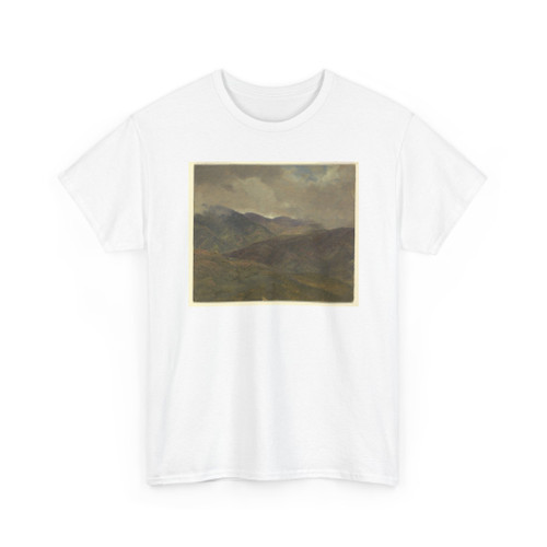 Frederic Edwin Church, American, - Blue Mountains and Gray Clouds, Jamaica - May–September 1865 v3 - T-Shirt
