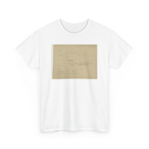 Frederic Edwin Church, American, - Cloudy Sky over Mountains - possibly 1856 v1 - T-Shirt