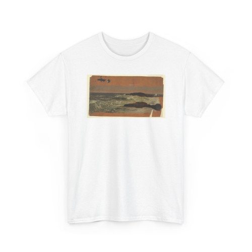 Frederic Edwin Church, American, - Coastal Surf, Mt. Desert Island, Maine - 1850 v3 - T-Shirt