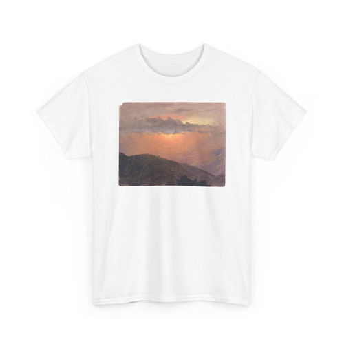 Frederic Edwin Church, American, - Hilltop at Sunset, Jamaica - July 1865 v3 - T-Shirt