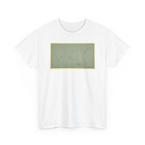 Frederic Edwin Church, American, - House in the Mountains near Jorje, Ecuador - June 1857 v2 - T-Shirt