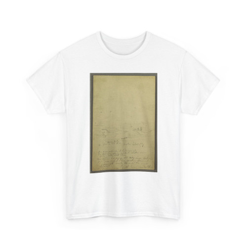 Frederic Edwin Church, American, - Looking South from the Farm, Hudson, New York - 1860 - 1880 v2 - T-Shirt