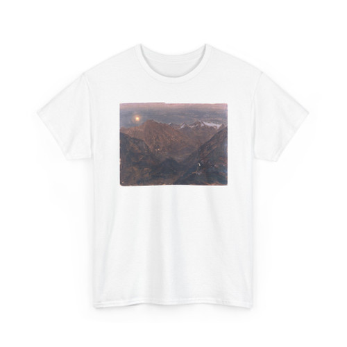Frederic Edwin Church, American, - Moonlight over the Alps - June - September, v2 - T-Shirt