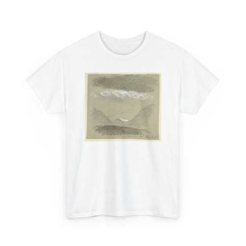 Frederic Edwin Church, American, - Moonlight over the Bernese Alps, Belalp, Switzerland - August 28-31, 1868 v2 - T-Shirt