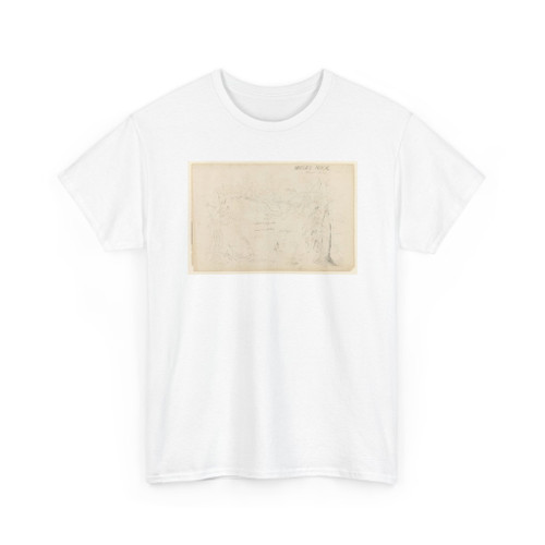 Frederic Edwin Church, American, - Moses Rock, near the Catskill Mountain House, Catskill, New York - July 1844 v3 - T-Shirt