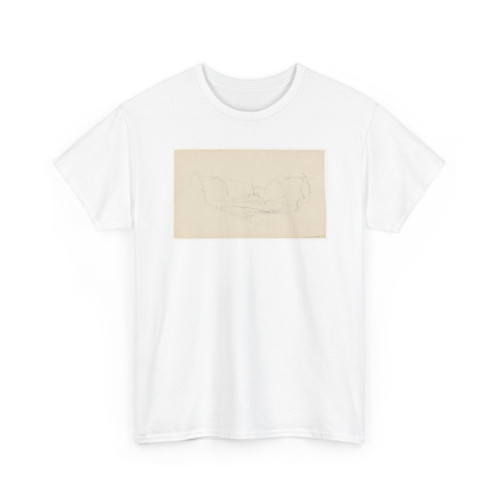 Frederic Edwin Church, American, - Mountain Peaks and Wayside Shrine - August 1868 v2 - T-Shirt