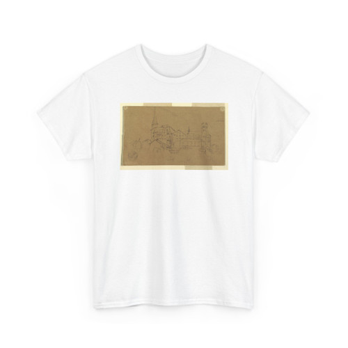 Frederic Edwin Church, American, - Old Town of Visp, Switzerland - August 1868 v2 - T-Shirt