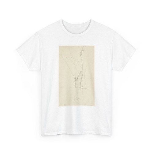 Frederic Edwin Church, American, - River and Mountain Peaks, Berchtesgaden, Germany - July 1868 v2 - T-Shirt