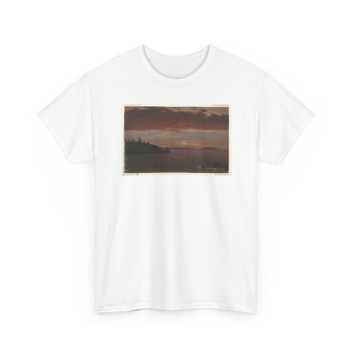 Frederic Edwin Church, American, - Schoodic Peninsula from Mt. Desert Island at Sunrise, Maine - 1850–1851 v4 - T-Shirt