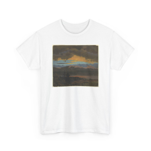 Frederic Edwin Church, American, - Sunset across the Hudson Valley, New York - September 1870 v3 - T-Shirt