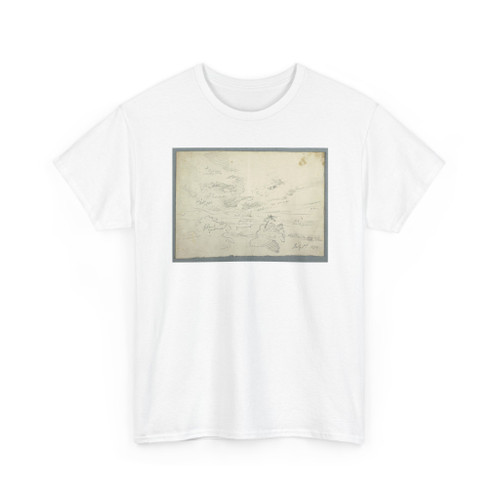 Frederic Edwin Church, American, - Sunset from Olana - July 1, 1870 v2 - T-Shirt
