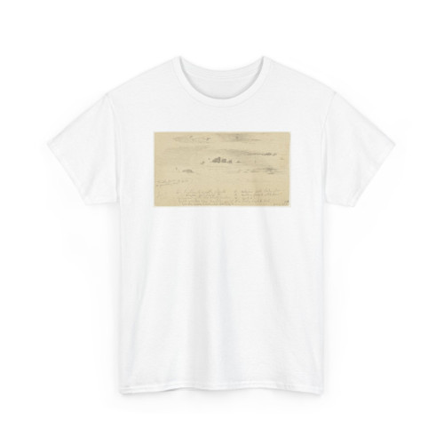 Frederic Edwin Church, American, - Sunset in the Hudson Valley, Hudson, New York - June 30, 1866 v2 - T-Shirt