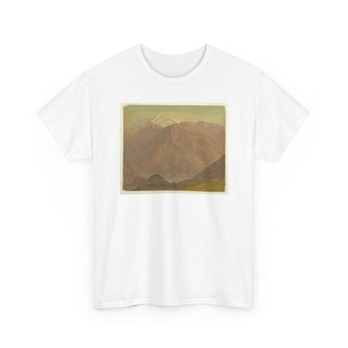 Frederic Edwin Church, American, - Sunset in the Rhone Valley, Belalp, Switzerland - August–September v2 - T-Shirt