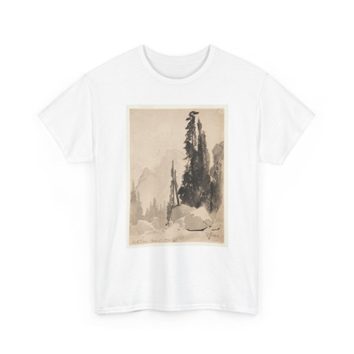 Thomas Moran, American, b. Britain, - Half Dome, Yosemite - 1872 v1 - T-Shirt