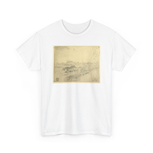 Thomas Moran, American, b. Britain, - The Bad Lands of Dakota - August 4, 1892 v2 - T-Shirt