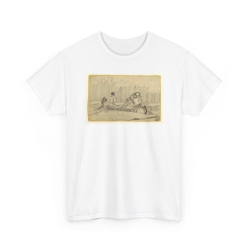 Winslow Homer, American, 1836–1910 - Canoe with Three Men - 1897 v2 - T-Shirt