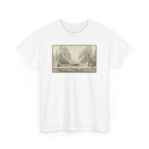 Carlo Marchionni, Italian, 1702–1786 - Design for a Fountain in a Park - ca. 1790 v1 - T-Shirt