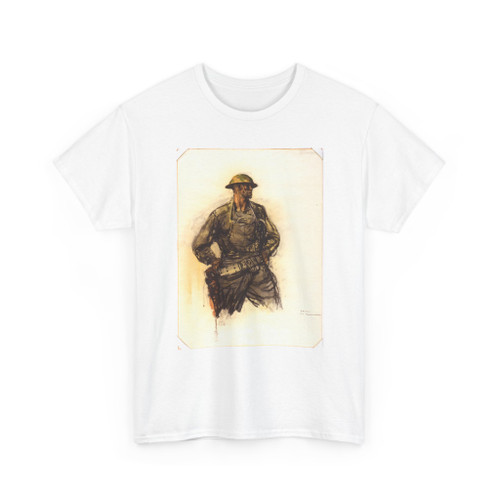 Dunn, Harvey Thomas - The Machine Gunner - ca 1918 - T-Shirt