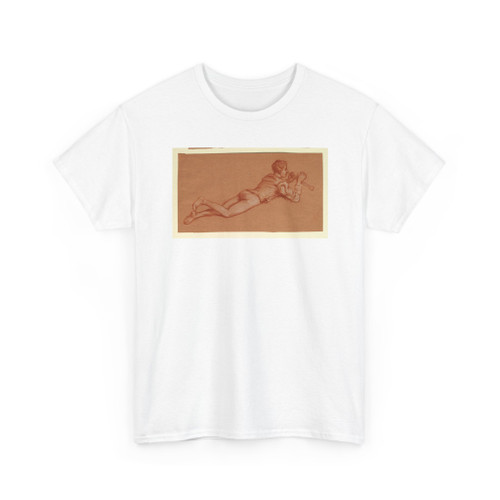 Elihu Vedder, American, 1836 – 1923 - study of a male costumed figure - ca. 1890 v3 - T-Shirt