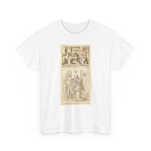 Fortunato Duranti, Italian, 1787 - 1863 - Sketches, The Virgin Enthroned and the Virgin and Child Enthroned - 1820–1850 - T-Shirt