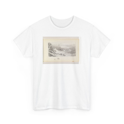 William Trost Richards, American, - Waves on Beach and Cliffs - 1890–1900 - T-Shirt