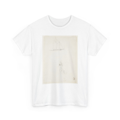 Winslow Homer, American, 1836–1910 - Schooner and Three Dinghies - 1880 v1 - T-Shirt