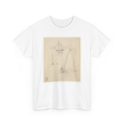 Winslow Homer, American, 1836–1910 - Three Sketches of Schooners - ca. 1880 v1 - T-Shirt