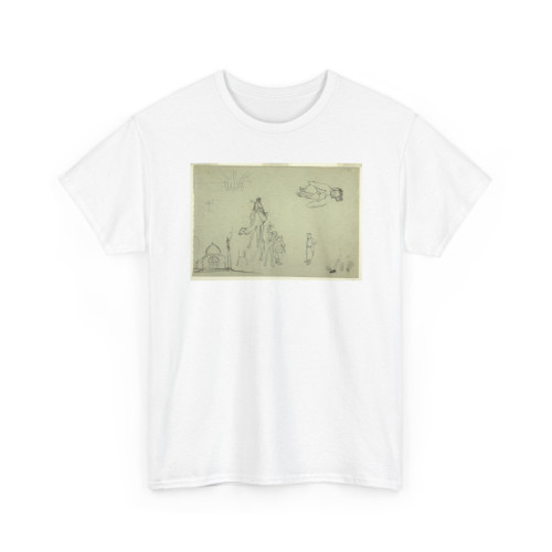 Frederic Edwin Church, American, - Figure and Architecture Sketches - 1868 v2 - T-Shirt