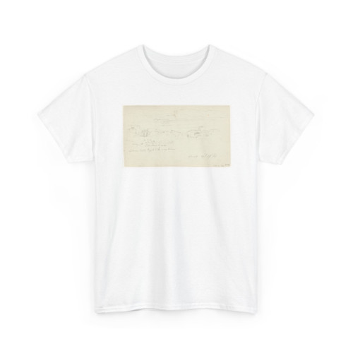 Frederic Edwin Church, American, - Mixed Sketches, Syria - April 27, 1868 v2 - T-Shirt