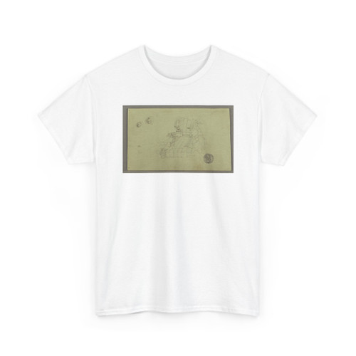 Frederic Edwin Church, American, - Ruins and Figure Sketches, Syria - April or May 1868 v3 - T-Shirt