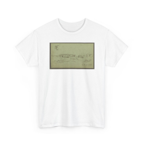 Frederic Edwin Church, American, - Ruins near Burak, Syria - April 27, 1868 v3 - T-Shirt