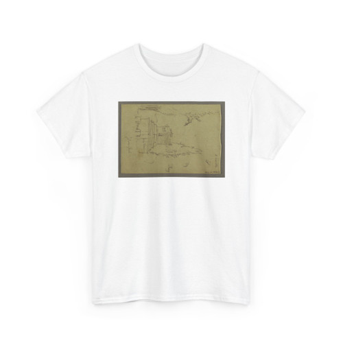 Frederic Edwin Church, American, - Stagecoach, Pompeii, Italy - April 1869 v4 - T-Shirt
