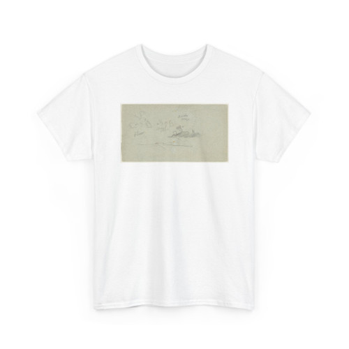 Frederic Edwin Church, American, - Sunset over Distant Mountains - 1860 - 1880 v1 - T-Shirt
