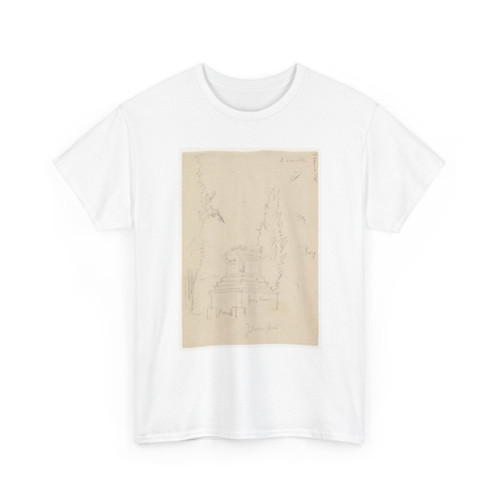 Frederic Edwin Church, American, - Stagecoach, Pompeii, Italy - April 1869 v2 - T-Shirt