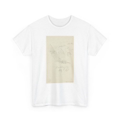 Frederic Edwin Church, American, - Sketches around Berchtesgaden, Germany - July 3, 1868 v2 - T-Shirt