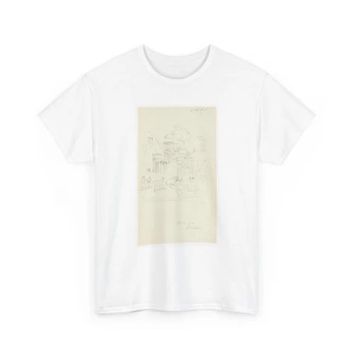 Frederic Edwin Church, American, - Sketch of a Fresco from Pompeii - April 1869 v1 - T-Shirt