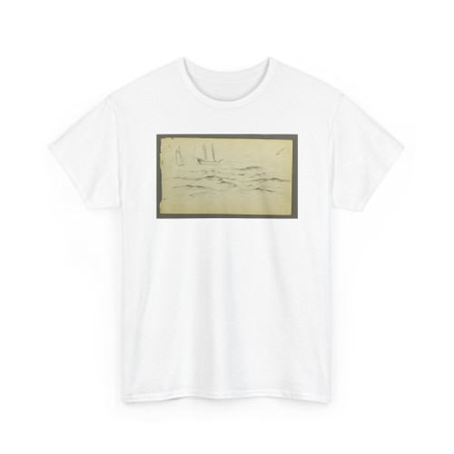 Frederic Edwin Church, American, - Schooners and Ocean Waves, Mt. Desert Island, Maine - September 1860 v2 - T-Shirt