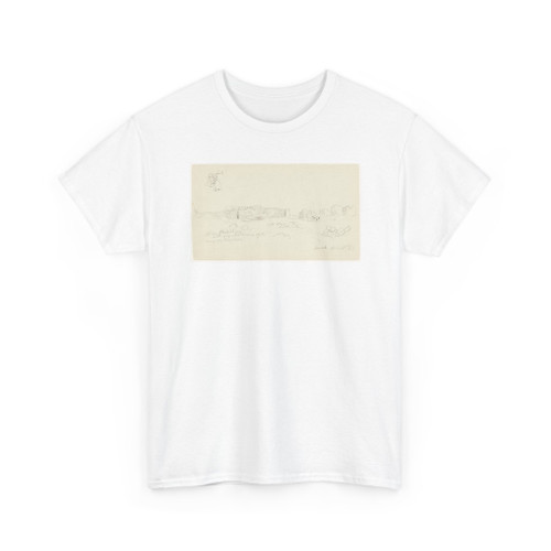 Frederic Edwin Church, American, - Ruins near Burak, Syria - April 27, 1868 v1 - T-Shirt