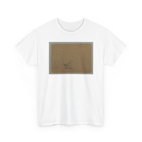 Frederic Edwin Church, American, - Roofs and a Figure, Athens, Greece - April 1869 v2 - T-Shirt